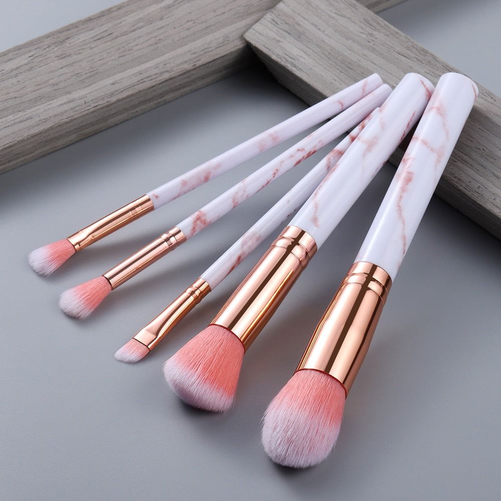 FLD 5/15Pcs Makeup Brushes Tool Set Cosmetic Powder Eye Shadow Foundation Blush Blending Beauty Make Up Brush Maquiagem