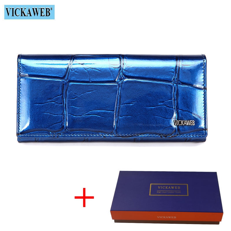 Free Gift Genuine Leather Women Wallet Magnetic Hasp Female Long Purse Ladies Coin Purses Fashion Wallets Women&#39;s Money Walet