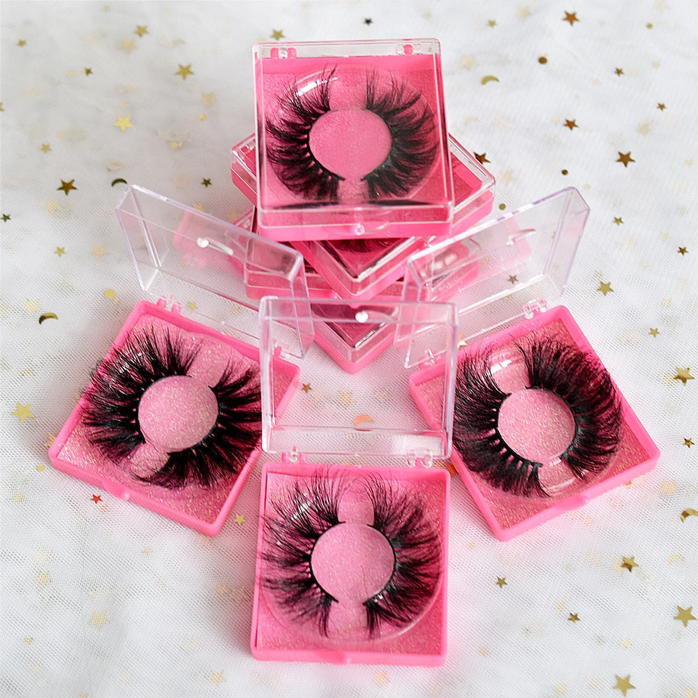 Mink Eyelash 10/20/30 Pairs Fake Lashes Wholesale 5D Mink Lashes Packaging Boxes Magnetic Eyelashes 25mm False Lashes In Bulk