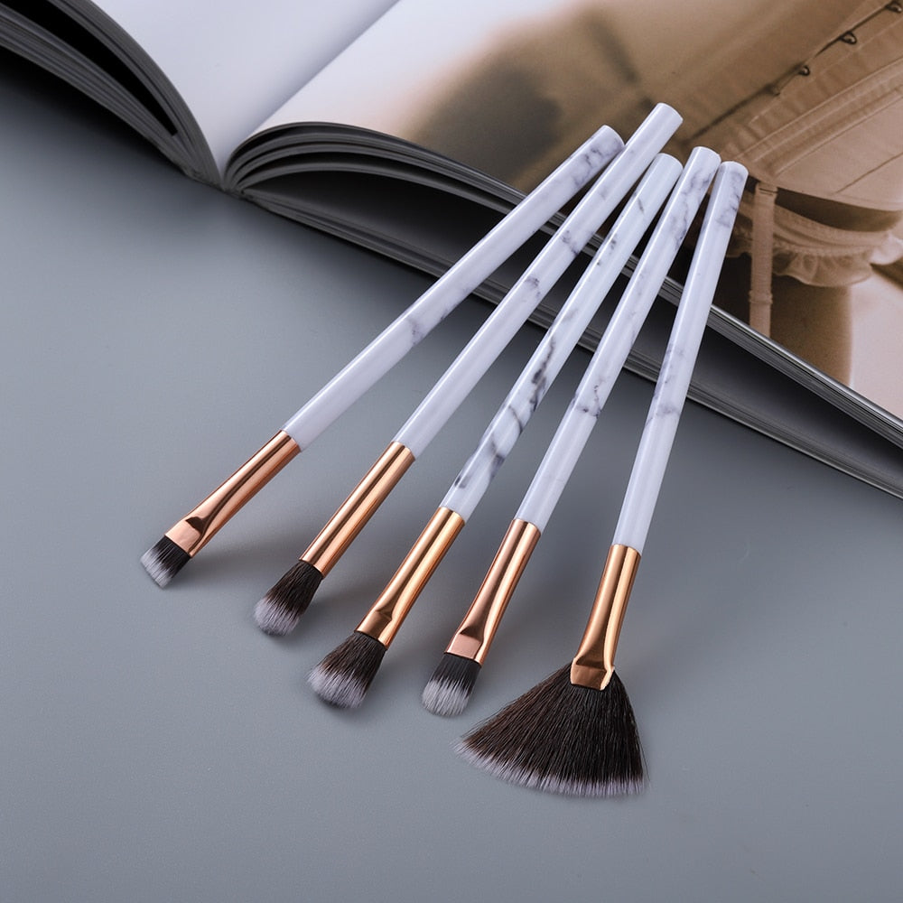 FLD 5/15Pcs Makeup Brushes Tool Set Cosmetic Powder Eye Shadow Foundation Blush Blending Beauty Make Up Brush Maquiagem