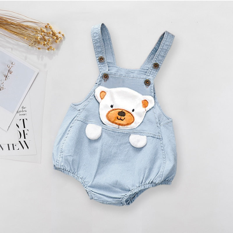 DIIMUU Toddler Infant Boy Pants Denim Clothes Girls Overalls Dungarees Kids Baby Jumper Jeans Jumpsuit Clothing Outfits Shorts