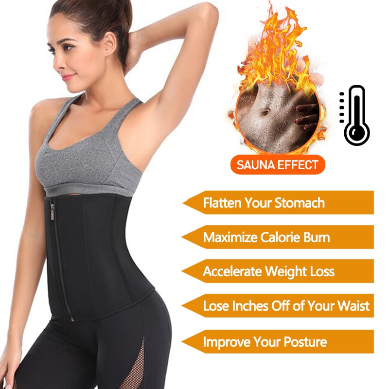 Neoprene Sweat Waist Trainer Belt Body Shaper Abdominal Trimmer Corset Fat Burning Outdoor Sports Girdle Belly Control Shapewear