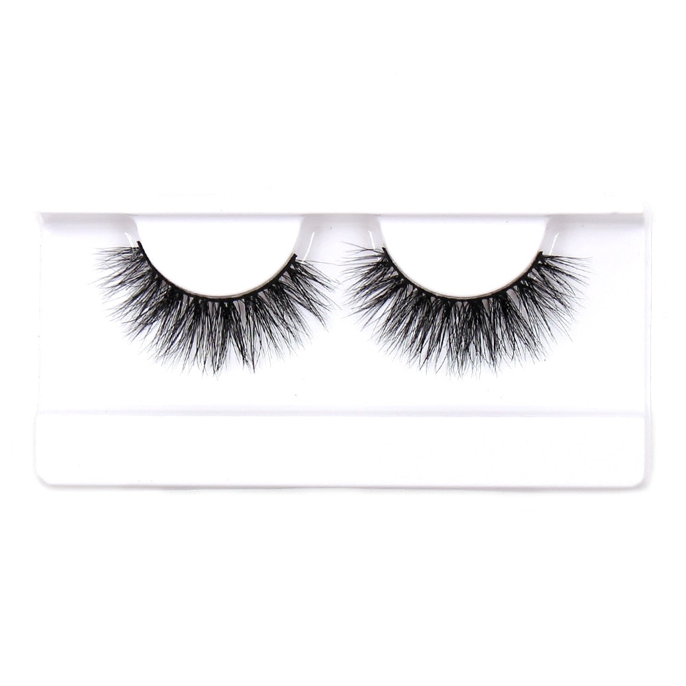 FOXESJI Mink Eyelashes Makeup 3D Mink Lashes Thick Cross Volume Fluffy Cruelty free Eye Lashes Dramatic False Eyelashes Eyelash