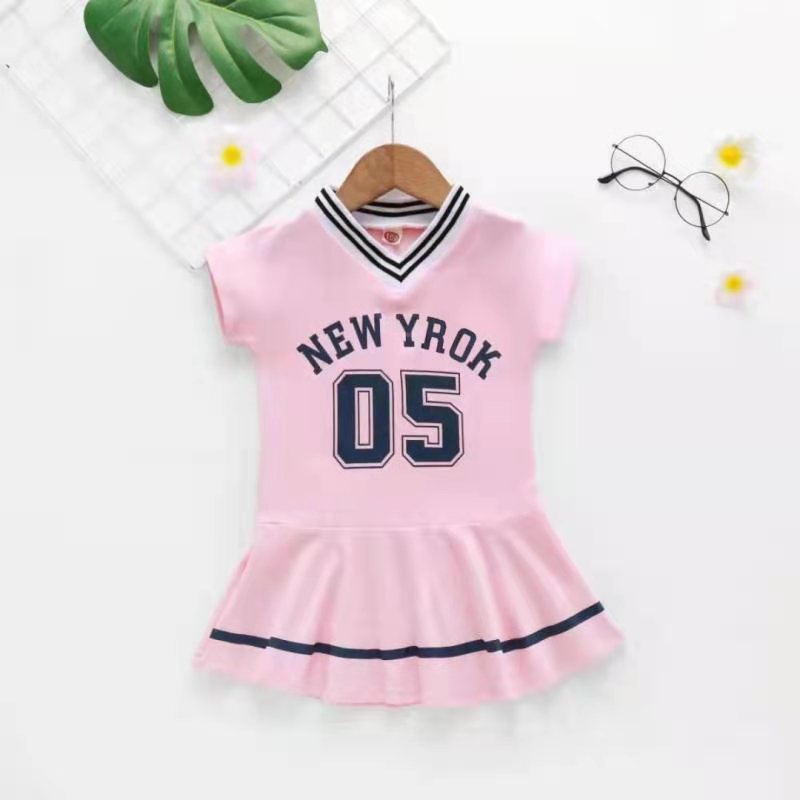 Unicon Children Dress Spring Summer Turn-Down Collar Kids Clothes Fashion toddler Baby Girls Clothing Summer Dress Girl