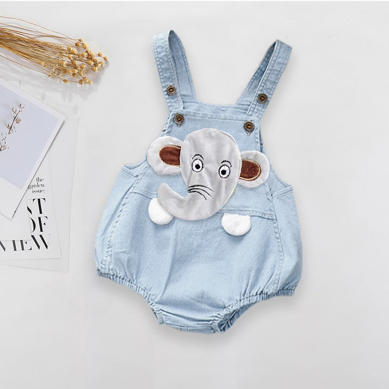 DIIMUU Toddler Infant Boy Pants Denim Clothes Girls Overalls Dungarees Kids Baby Jumper Jeans Jumpsuit Clothing Outfits Shorts