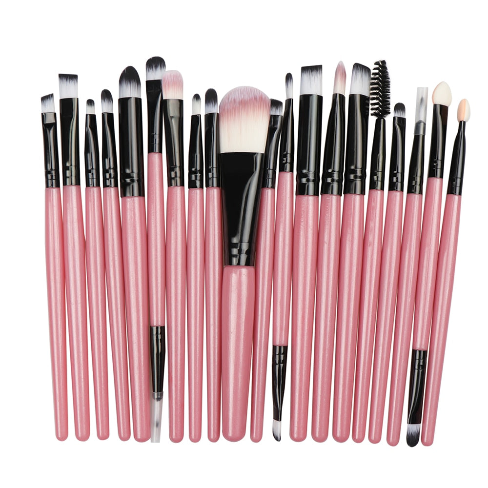 FJER 6PCS-20PCs Makeup Brush Set Cosmetict Makeup For Face Make Up Tools Women Beauty Professional Foundation Blush Eyeshadow