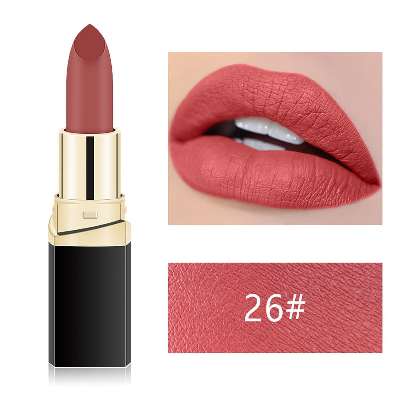 PUTIMI Sexy Matte Lipstick Waterproof Long Lasting Moisturizing Velvet Lip Gloss Colorful Non Stick Cup Lipgloss Women Makeup