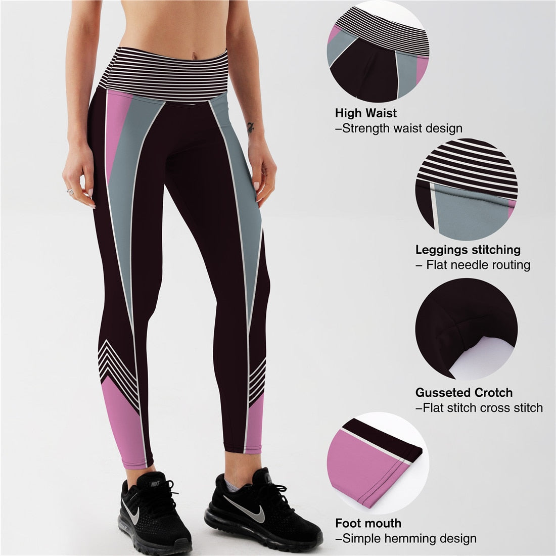 Big strength Big size Women Leggings Casual Compression Fitness Ladies Workout High Waist Long Leggings Trousers