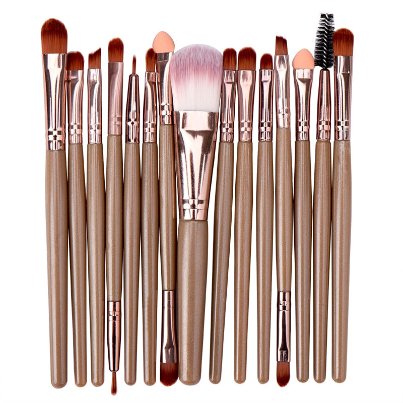 FJER 6PCS-20PCs Makeup Brush Set Cosmetict Makeup For Face Make Up Tools Women Beauty Professional Foundation Blush Eyeshadow