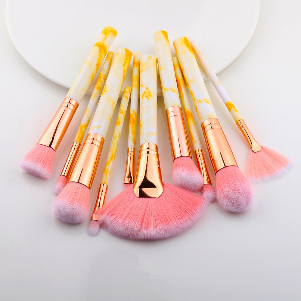 FLD 5/15Pcs Makeup Brushes Tool Set Cosmetic Powder Eye Shadow Foundation Blush Blending Beauty Make Up Brush Maquiagem