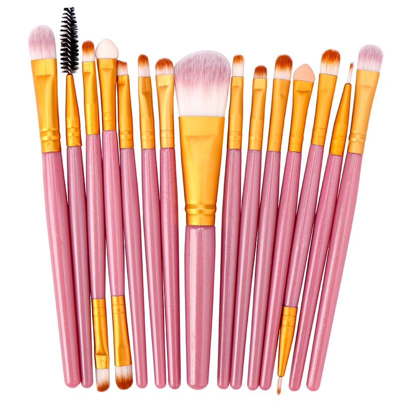 FJER 6PCS-20PCs Makeup Brush Set Cosmetict Makeup For Face Make Up Tools Women Beauty Professional Foundation Blush Eyeshadow