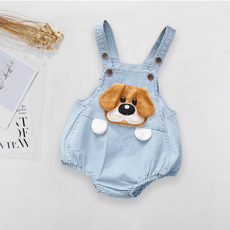 DIIMUU Toddler Infant Boy Pants Denim Clothes Girls Overalls Dungarees Kids Baby Jumper Jeans Jumpsuit Clothing Outfits Shorts