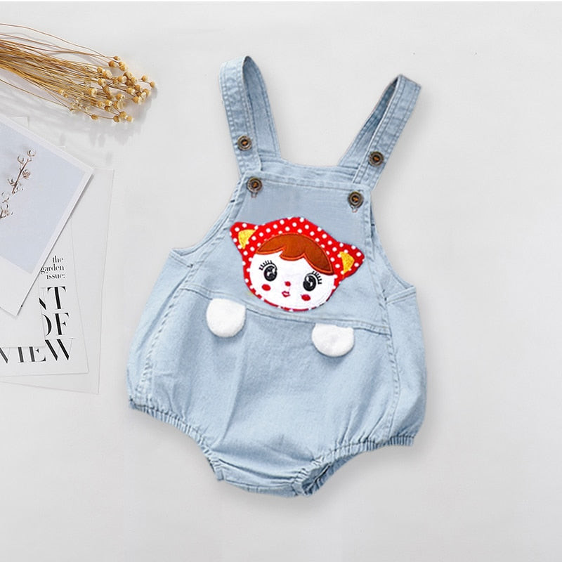 DIIMUU Toddler Infant Boy Pants Denim Clothes Girls Overalls Dungarees Kids Baby Jumper Jeans Jumpsuit Clothing Outfits Shorts