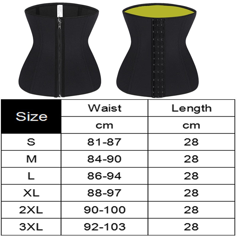 Neoprene Sweat Waist Trainer Belt Body Shaper Abdominal Trimmer Corset Fat Burning Outdoor Sports Girdle Belly Control Shapewear