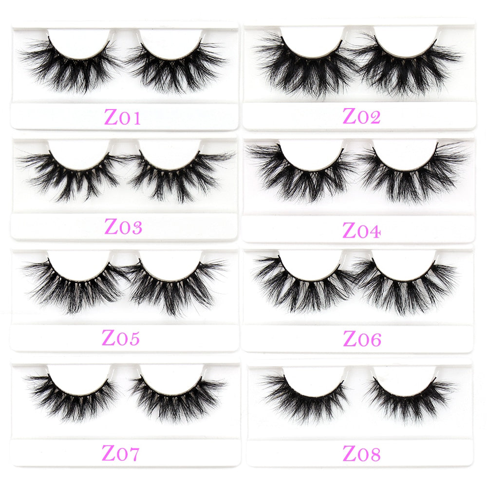 FOXESJI Mink Eyelashes Makeup 3D Mink Lashes Thick Cross Volume Fluffy Cruelty free Eye Lashes Dramatic False Eyelashes Eyelash