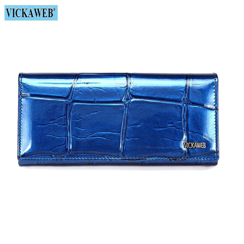 Free Gift Genuine Leather Women Wallet Magnetic Hasp Female Long Purse Ladies Coin Purses Fashion Wallets Women&#39;s Money Walet