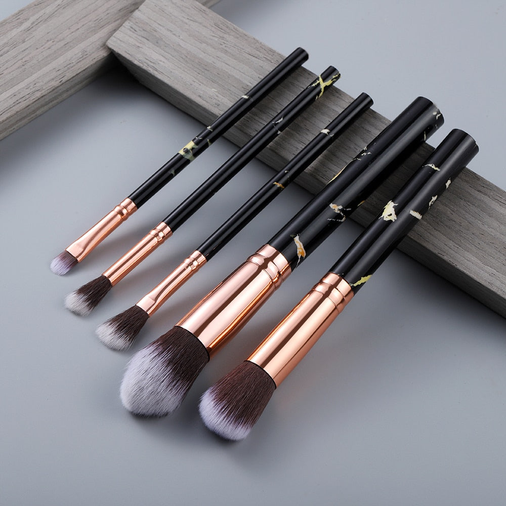 FLD 5/15Pcs Makeup Brushes Tool Set Cosmetic Powder Eye Shadow Foundation Blush Blending Beauty Make Up Brush Maquiagem