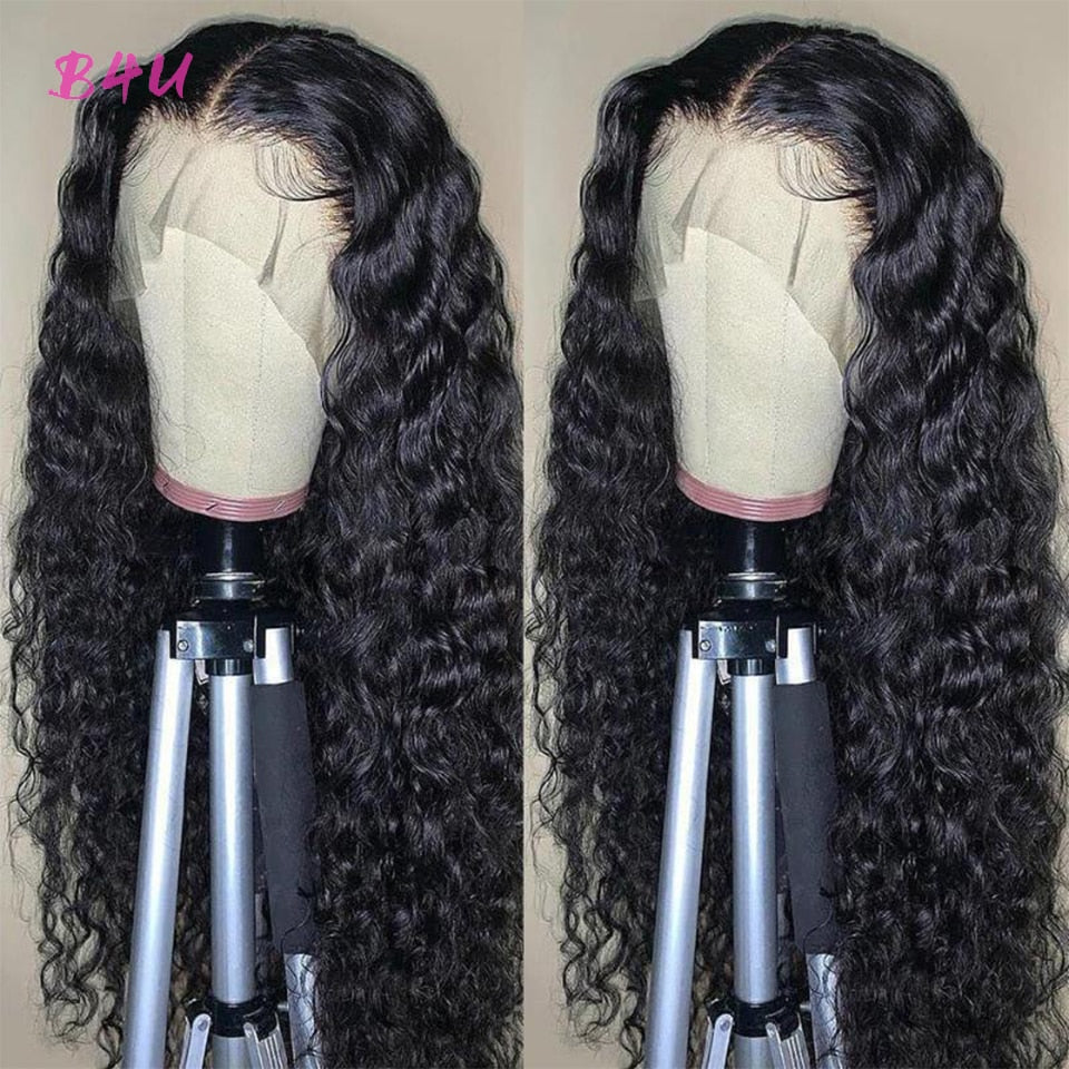 Lace Front Wigs Human Hair Water Wave 13x4 Human Hair Curly Wigs For Women Lace Frontal Wigs Brazilian Virgin Wet And Wavy Wigs