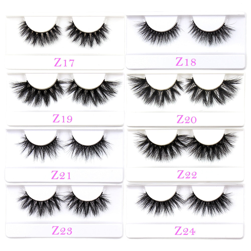 FOXESJI Mink Eyelashes Makeup 3D Mink Lashes Thick Cross Volume Fluffy Cruelty free Eye Lashes Dramatic False Eyelashes Eyelash