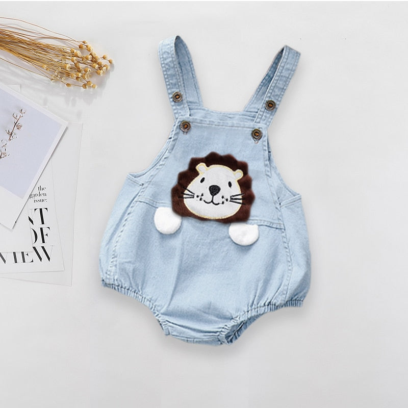 DIIMUU Toddler Infant Boy Pants Denim Clothes Girls Overalls Dungarees Kids Baby Jumper Jeans Jumpsuit Clothing Outfits Shorts