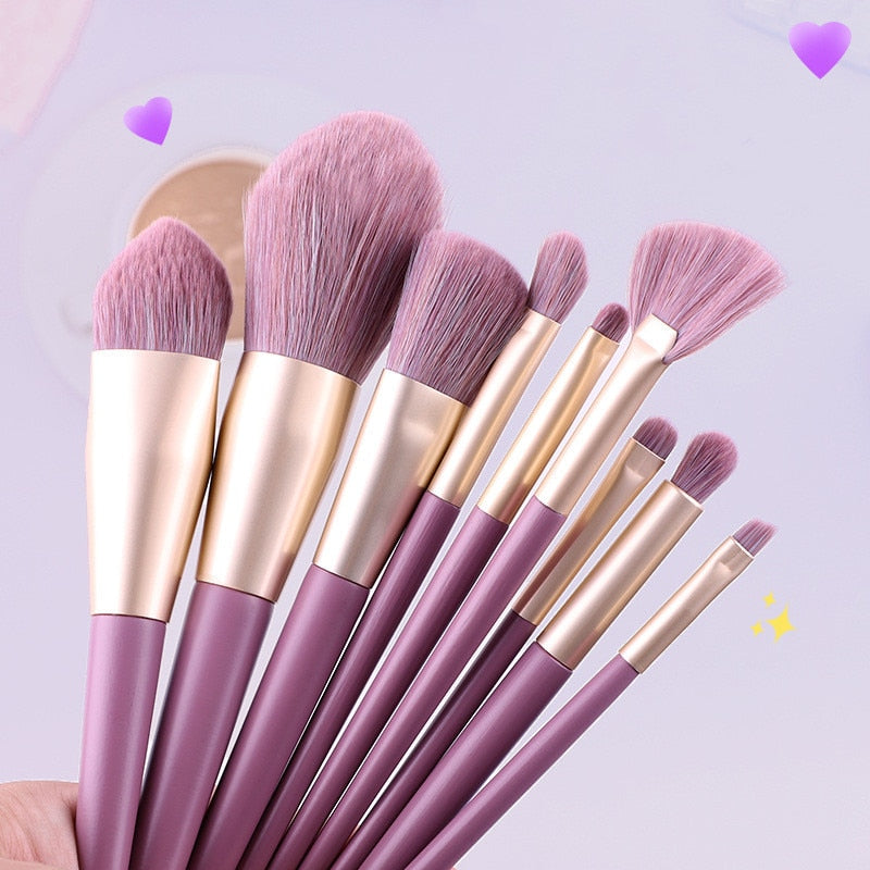 KOSMETYKI  Soft Fluffy Makeup Brushes Set Eye Shadow Foundation Women Cosmetic Powder Blush Blending Beauty Make Up beauty Tool