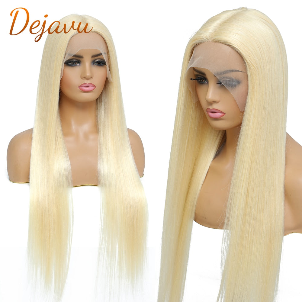 613 Honey Blonde Lace Frontal Wig Straight Human Hair Wigs 13X4 HD Lace Frontal Wigs PrePlucked Transparent Lace Wig For Women