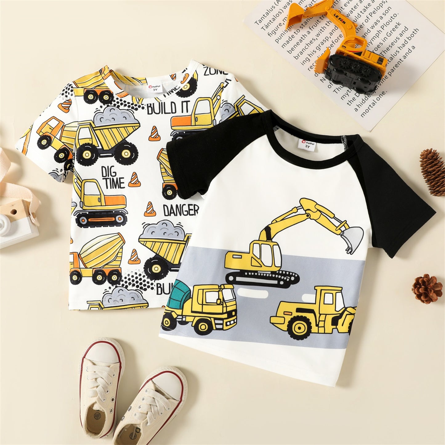 PatPat T-shirt For Boys Baby Boy Clothes Short-sleeve Tee Children Top T shirt For Summer Toddler Child Kids Clothes New Arrival