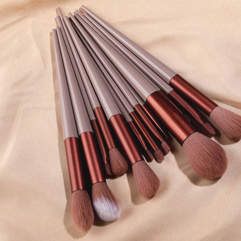 KOSMETYKI  Soft Fluffy Makeup Brushes Set Eye Shadow Foundation Women Cosmetic Powder Blush Blending Beauty Make Up beauty Tool