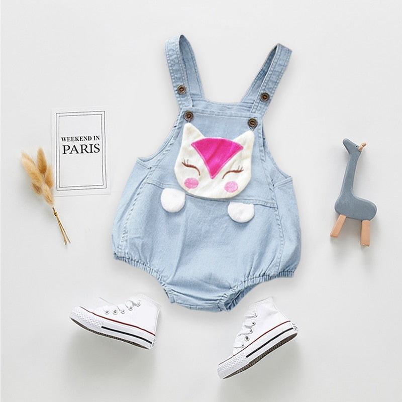 DIIMUU Toddler Infant Boy Pants Denim Clothes Girls Overalls Dungarees Kids Baby Jumper Jeans Jumpsuit Clothing Outfits Shorts