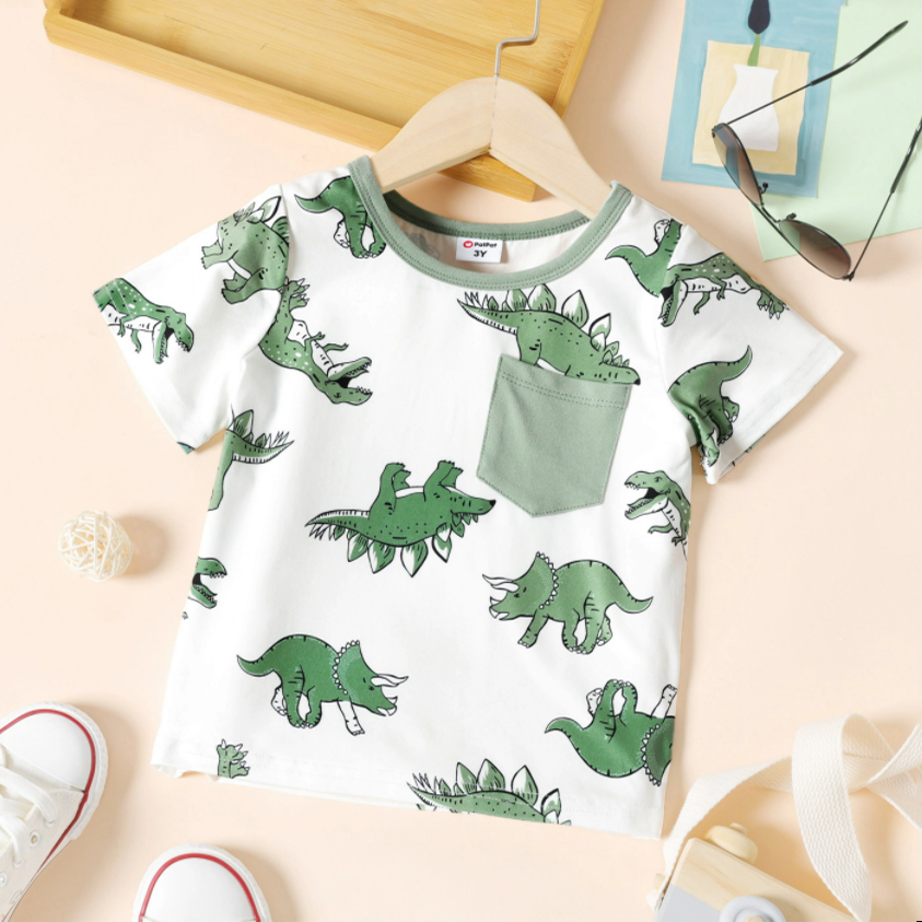 PatPat T-shirt For Boys Baby Boy Clothes Short-sleeve Tee Children Top T shirt For Summer Toddler Child Kids Clothes New Arrival