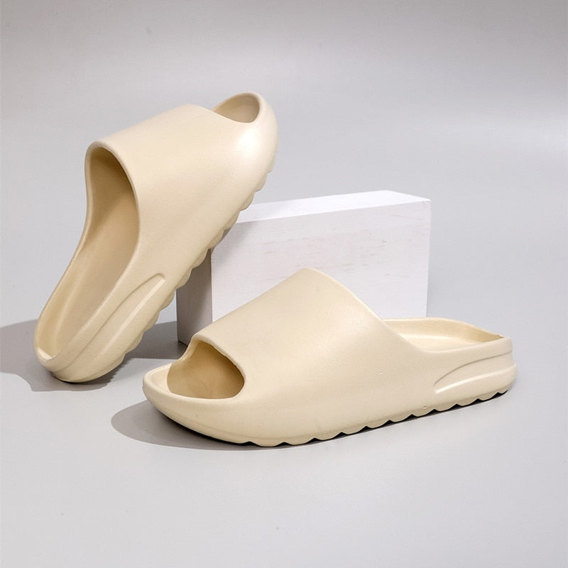 Summer Winter Slippers Women Men Sandals 2022 Casual Beach Shoes Soft Bottom Slides Thick Platform EVA Anti-Slip Home Slipper