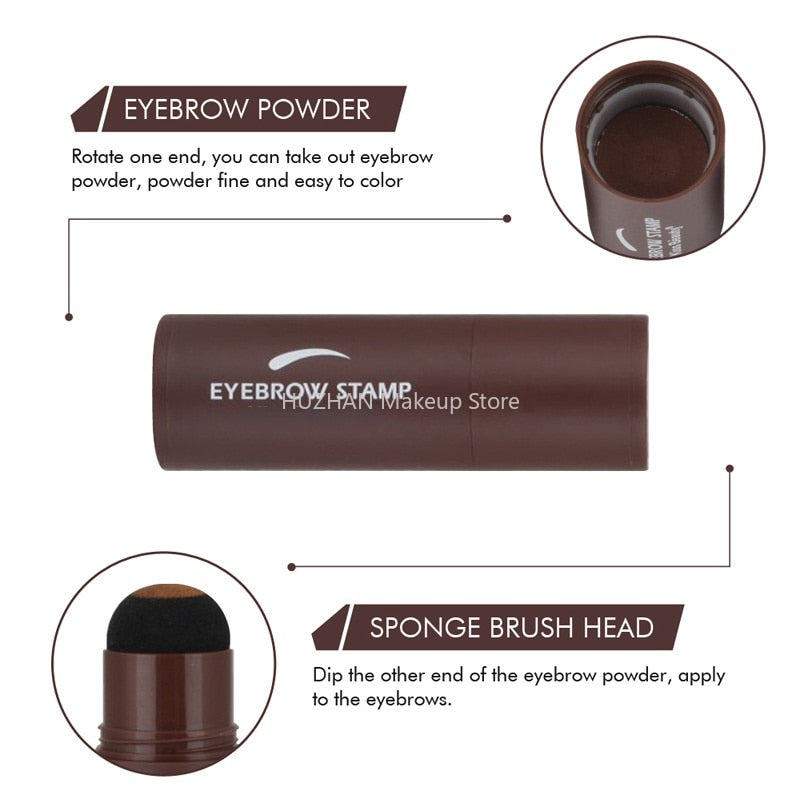 Professional Eyebrow Stamp Shaping Kit With Eyebrow Trimmer Tools Brush Eyebrow Powder Stick Hair Line Contour Cosmetics Make Up