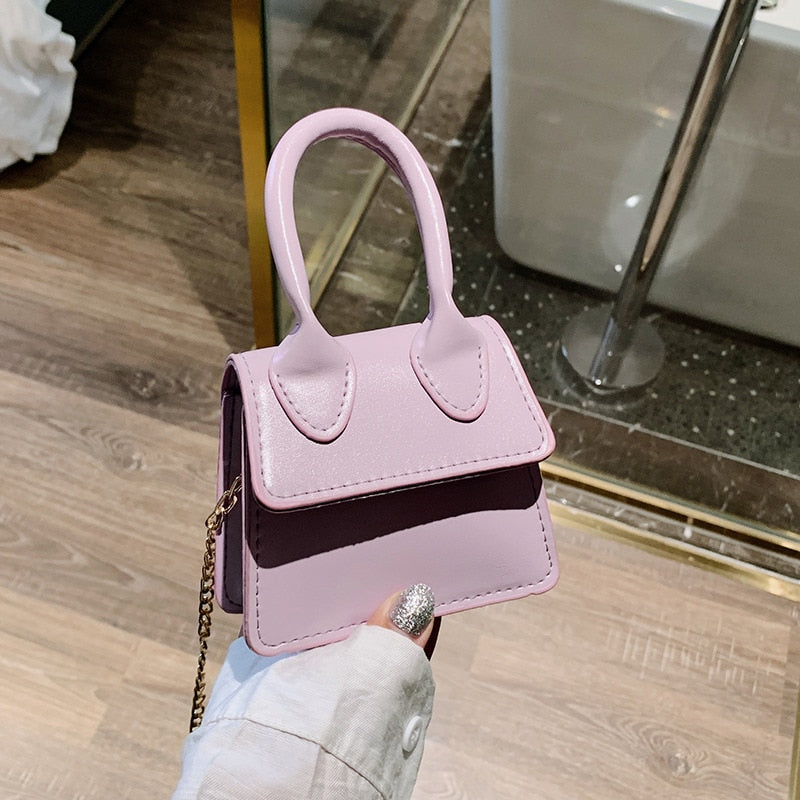 Mini Tote Bag  Crocodile Pattern Flip Messenger Crossbody Bag Female Simple Shoulder Bag Small Square Lady Handbag 2022 New