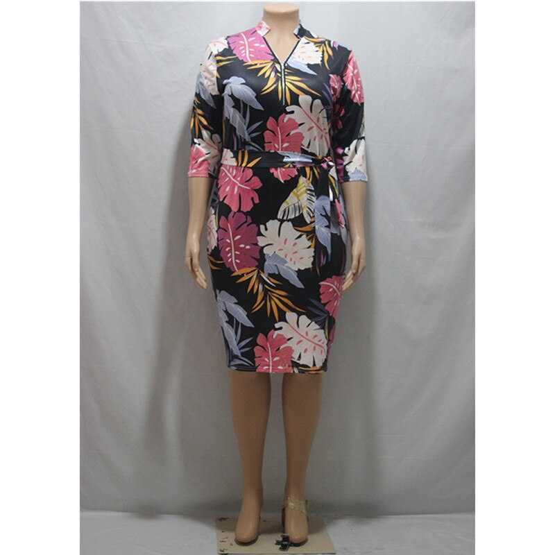 Autumn Women Printed Bodycon Dress